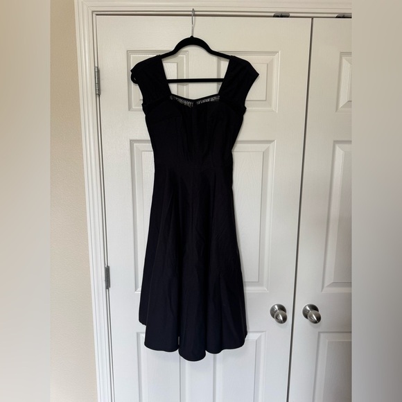 Stop Staring Black Fit and Flare Dress - Picture 4 of 11